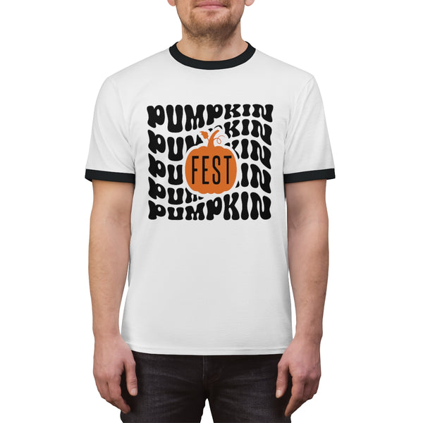 Retro Pumpkin Fest Ringer Tee