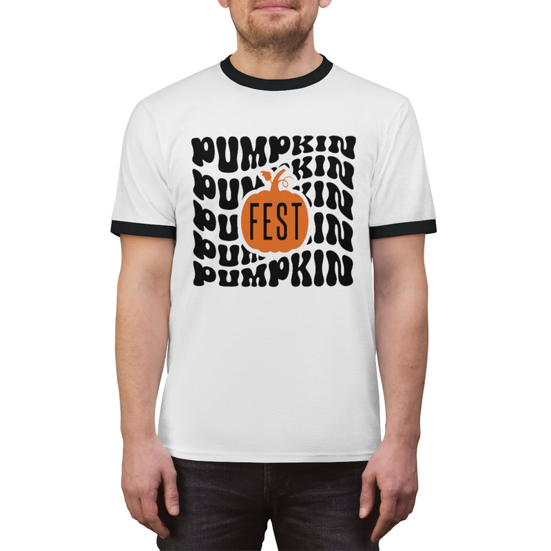 Retro Pumpkin Fest Ringer Tee
