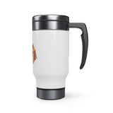Happy Pumpkin Fest Stainless Steel Travel Mug with Handle, 14oz