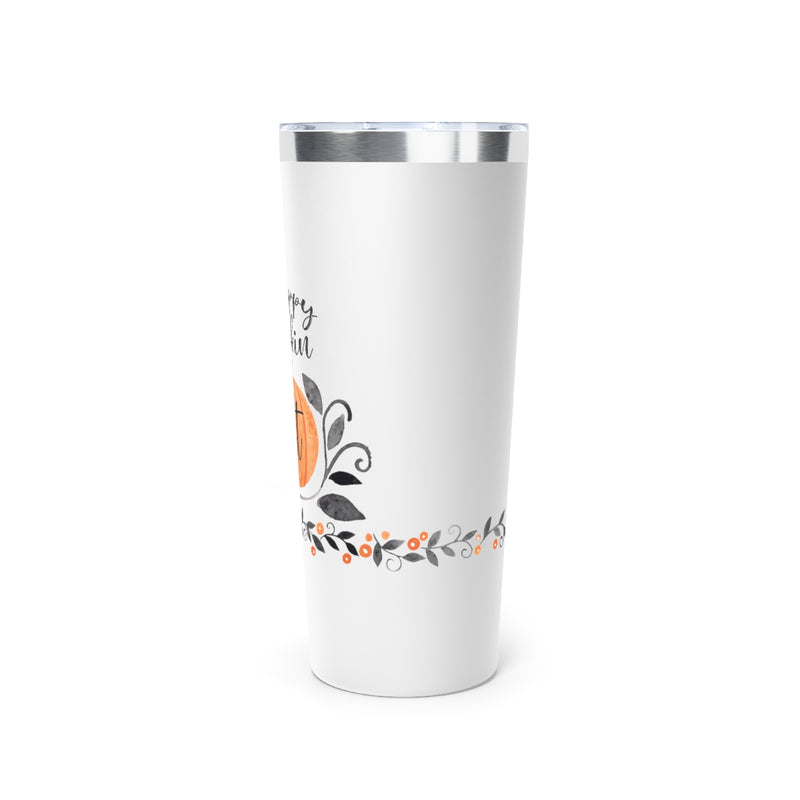 Happy Pumpkin Fest Copper Vacuum Insulated Tumbler, 22oz