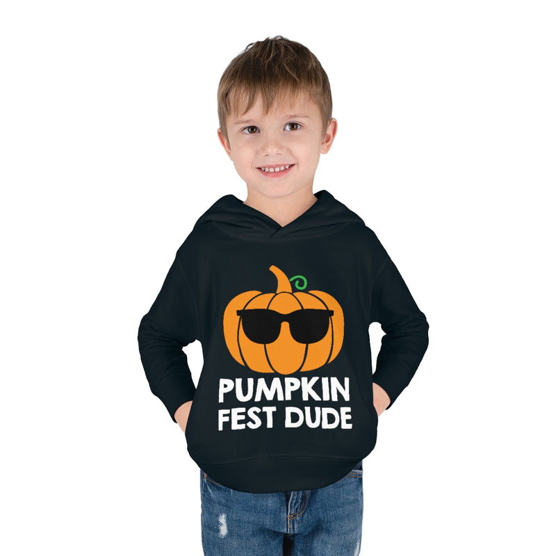 Pumpkin Fest Dude Toddler Hoodie