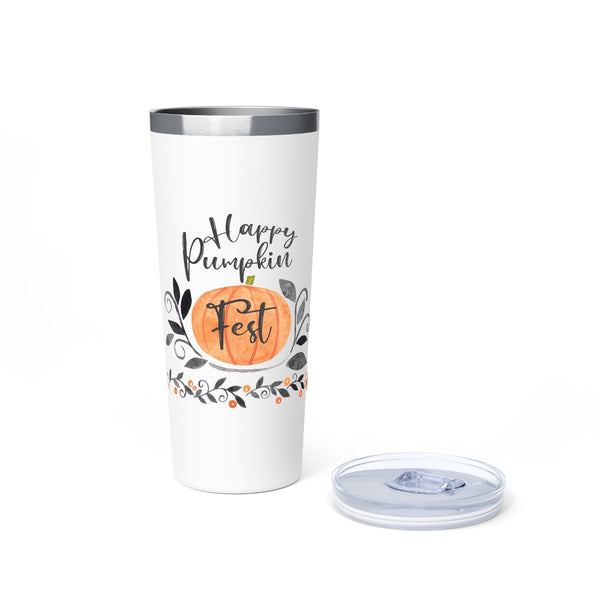 Happy Pumpkin Fest Copper Vacuum Insulated Tumbler, 22oz