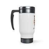 LOVE Pumpkin Fest Stainless Steel Travel Mug with Handle, 14oz