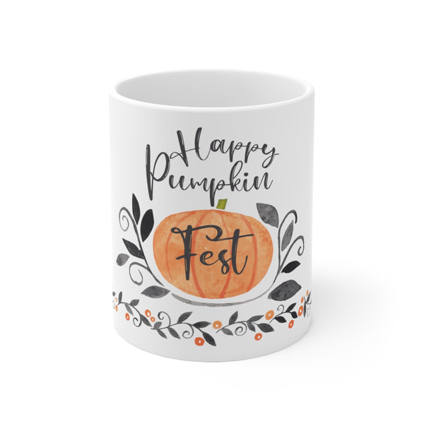 Happy Pumpkin Fest Ceramic Mug 11oz