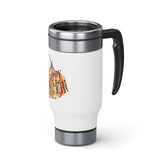 Happy Pumpkin Fest Stainless Steel Travel Mug with Handle, 14oz
