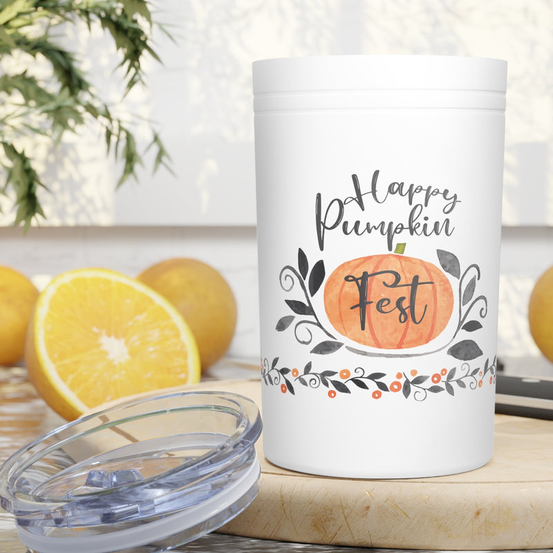 Happy Pumpkin Fest Vacuum Insulated Tumbler, 11oz