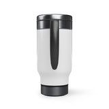 Happy Pumpkin Fest Stainless Steel Travel Mug with Handle, 14oz