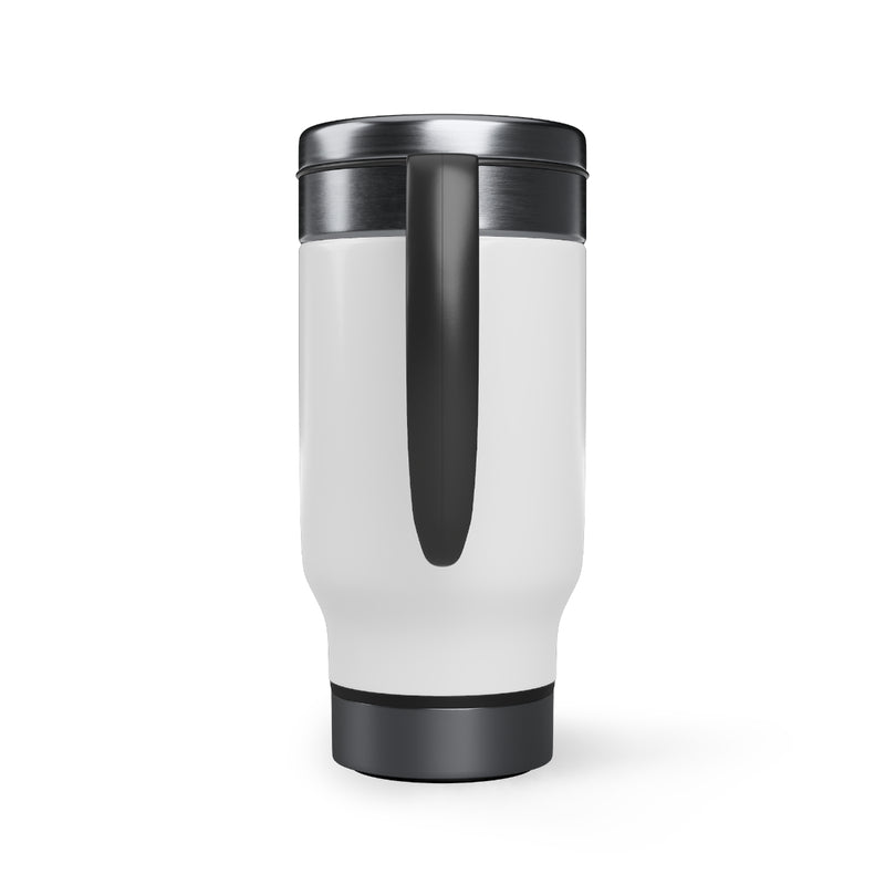 Happy Pumpkin Fest Stainless Steel Travel Mug with Handle, 14oz