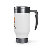 LOVE Pumpkin Fest Stainless Steel Travel Mug with Handle, 14oz