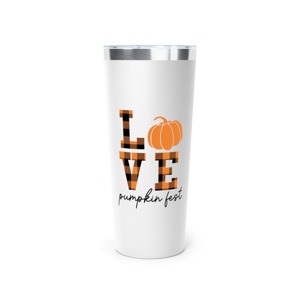 LOVE Pumpkin Fest Copper Vacuum Insulated Tumbler, 22oz