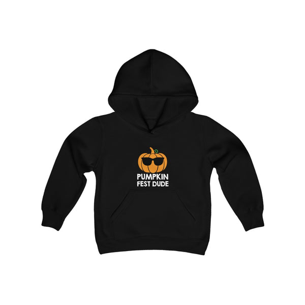 Pumpkin Fest Dude Youth Hooded Sweatshirt