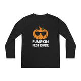 Pumpkin Fest Dude Youth Long Sleeve Tee