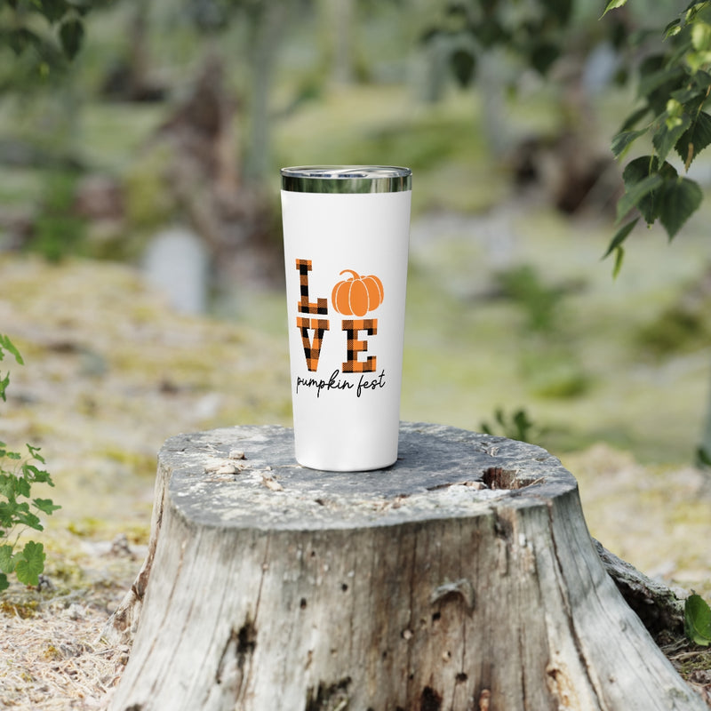LOVE Pumpkin Fest Copper Vacuum Insulated Tumbler, 22oz