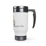 Happy Pumpkin Fest Stainless Steel Travel Mug with Handle, 14oz