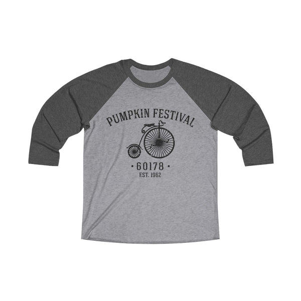 Vintage Bicycle Pumpin Fest Raglan Tee